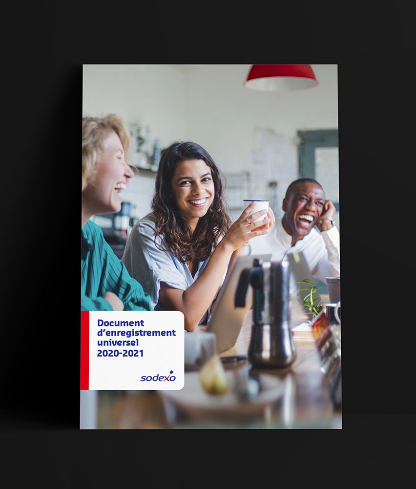 Couverture du rapport intégré Sodexo