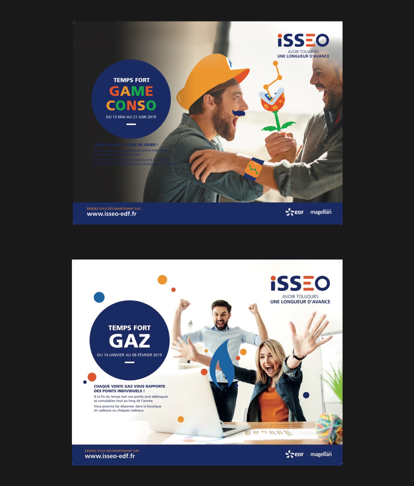 Visuels-EDF-Isseo Visuels de la plateforme Isseo EDF